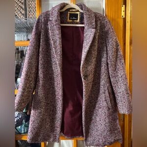 Sam Edelman Single-Breasted Reefer Coat Size 10